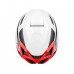 Шлем R2 Aero 2020 цвет белый черный красный / глянцевый размер L (58-62 см)