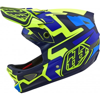 Вело шлем TLD D3 Fiberlite  Speedcode [YELLOW / BLUE] размер XS