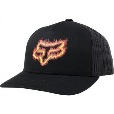 Детская кепка FOX YOUTH FLAME HEAD SNAPBACK HAT [BLACK]