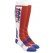 Мото носки Ride 100% HI-SIDE Performance Moto Socks [White], L/XL