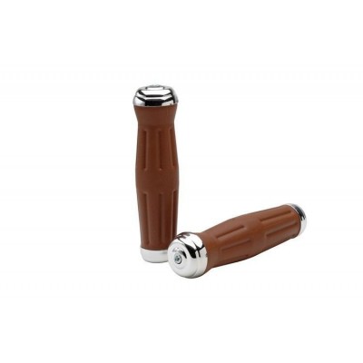 Грипсы FELT Cruiser grips brown, soft Kraton rubber with Cp end caps