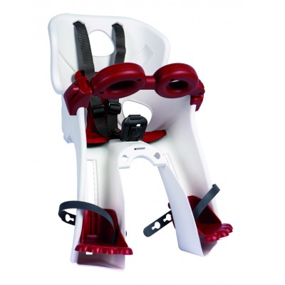 Сиденье пер. Bellelli Freccia Standart B-fix до 15кг, белое с красной подкладкой