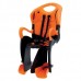 Сиденье задн. Bellelli Tiger Relax B-fix до 22кг, чёрно-оранжевое с оранжевой подкладкой