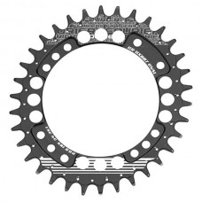 Звезда шатуна передняя MTB Fouriers DX007 Full CNC NW Oval, pcd104, алю 34Т, черн.