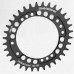 Звезда шатуна передняя MTB Fouriers DX007 Е1 Full CNC NW Oval, pcd104, алю 34Т, черн.