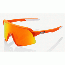 Велосипедные очки Ride 100% S3 - Neon Orange - HiPER Red Multilayer Mirror Lens, Mirror Lens