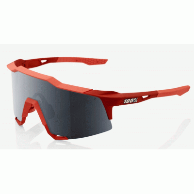 Велосипедные очки Ride 100% SpeedCraft - Soft Tact Coral - Black Mirror Lens, Mirror Lens