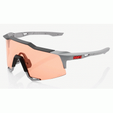 Велосипедные очки Ride 100% SpeedCraft - Soft Tact Stone Grey - HiPER Coral Lens, Mirror Lens