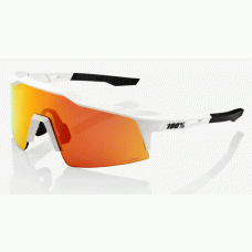 Велосипедные очки Ride 100% SpeedCraft SL - Soft Tact Off White - Красные многослойные зеркальные линзы HiPER + прозрачные линзы в комплекте