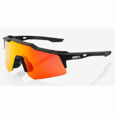 Велосипедные очки Ride 100% SpeedCraft XS - Soft Tact Black - Красные многослойные зеркальные линзы HiPER + прозрачные линзы в комплекте