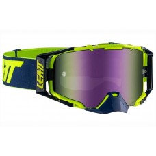 Мото очки LEATT GOGGLE VELOCITY 6.5 IRIZ - BLUE 55% Ink/Lime Mirror Lens