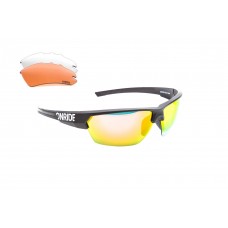 Вело очки ONRIDE Spok матовый черный с линзами RedREVO-POLARIZED/ Clear/ Orange