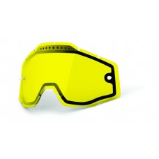 Линза к очкам 100% RACECRAFT/ACCURI/STRATA Vented Dual Pane Lens Anti-Fog - Yellow
