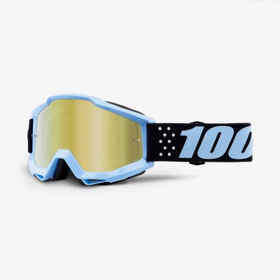 Детские мото очки 100% ACCURI YOUTH Goggle Taichi - Mirror Gold Lens 