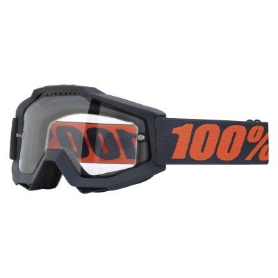Мото очки 100% ACCURI Goggle Matte Gunmetal - Clear Lens 