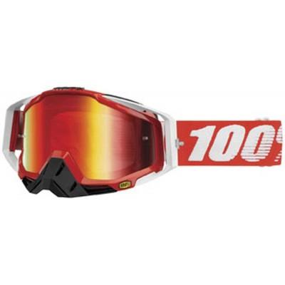 Мото очки 100% RACECRAFT Goggle Fire Red - Mirror Red Lens