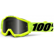 Мото очки 100% ACCURI SAND Goggle Fluo yellow - Grey Smoke Lens