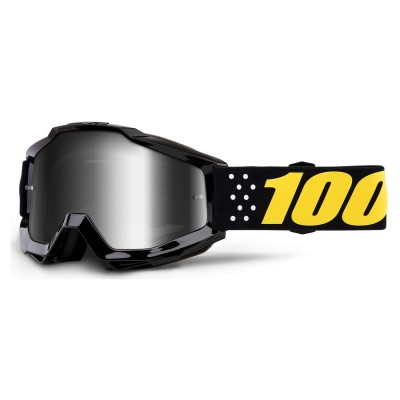 Детские мото очки 100% ACCURI Youth Goggle Pistol - Mirror Silver Lens 