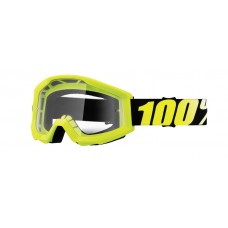 Мото очки 100% STRATA Goggle Neon Yellow - Clear Lens