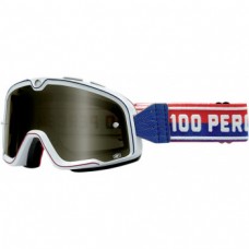 Мото очки Ride 100% BARSTOW CLASSIC Goggle White - Smoke Lens, Mirror Lens