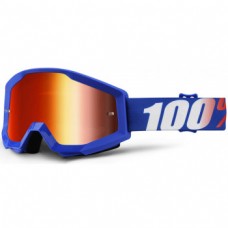 Детские мото очки 100% STRATA JR Goggle Nation - Mirror Red Lens