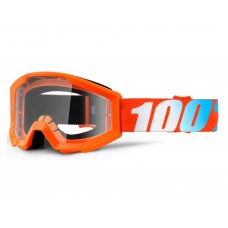 Мото очки 100% STRATA Goggle Orange - Clear Lens, Clear Lens