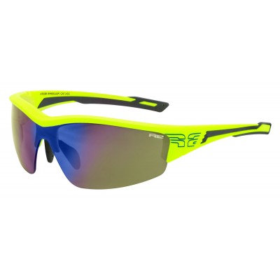 Очки R2 Wheeller 2020 матово-желтые. линзы grey покрытия blue mirror (CAT. 3)