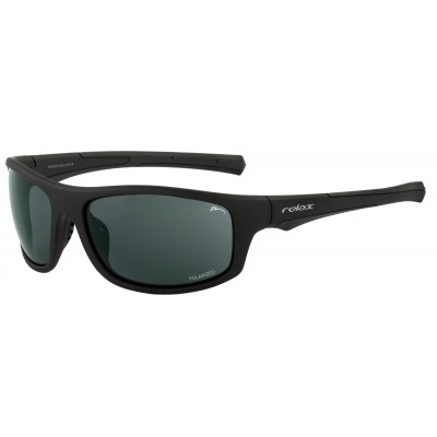 Очки Relax Gall 2020 оправа черная матовая линза Polarized grey (CAT.3)