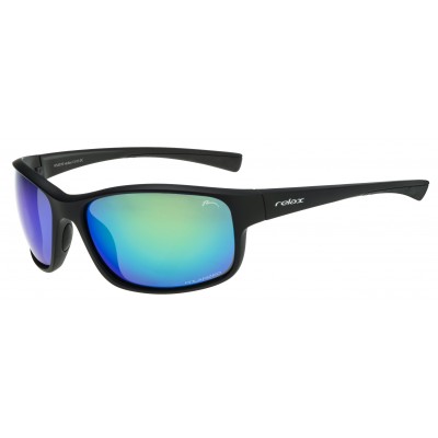 Очки Relax Helliar 2020 оправа черная матовая линза Polarized grey покрытия AURORA (CAT.3)