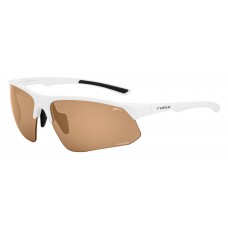 Очки Relax Wirral 2020 оправа белая матовая с линзами brown покрытия AMETHYST PLATINUM (CAT. 2)