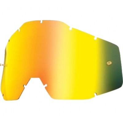 Линза к очкам 100% RACECRAFT/ACCURI/STRATA Replacement Lens Gold Mirror/Smoke Anti-Fog