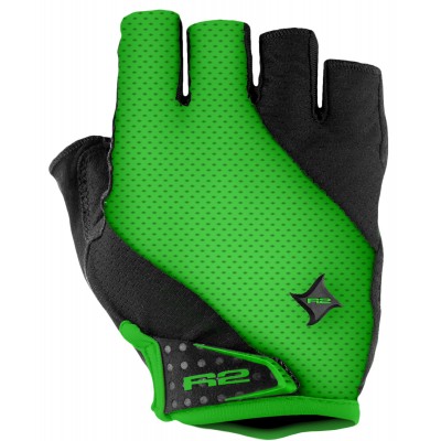 Перчатки R2 Ribbon 2020 цвет черно-зеленый р. L