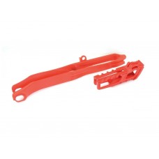 Ремонтный комплект Polisport Chain guide + swingarm slider for Honda [Red]
