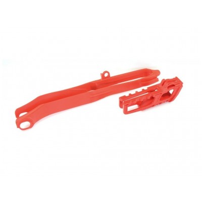Ремонтный комплект Polisport Chain guide + swingarm slider for Honda [Red]