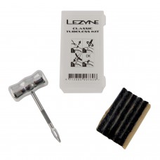 Ремкомплект для бескамерок LEZYNE CLASSIC TUBELESS KIT Прозрачный PLASTIC BOX, INCLUDED 5 PLUGS, INTEGRATED REAMER AND PLUG TOOL