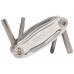 Мультитул LEZYNE STAINLESS - 4, серебристый, Алюминиевые ручки, биты из нержавеющей стали