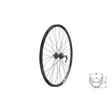 Колесо переднее KLS Draft DSC 28/29 "черный