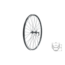 Колесо переднее KLS Draft 28/29 черный