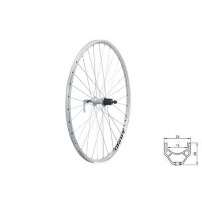 Колесо заднее KLS DRAFT 28/29 "серебристый