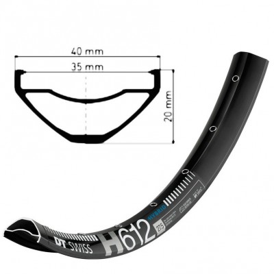 Обод DT Swiss H 612 27x35 DISK BRAKE 32отв.