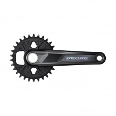 Шатуны Shimano FC-M6100-1 DEORE, интегрированная ось, 175мм 30T 12-скор. CL-52мм без каретки