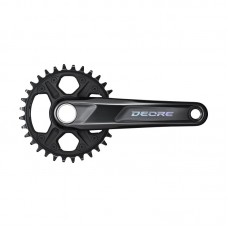 Шатуны Shimano FC-M6100-1 DEORE, интегрированная ось, 175мм 32T 12-скор. CL-52мм без каретки