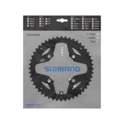 Звезда шатунов Shimano FC-M391 ACERA, 48зуб. 9 скоростей. черный