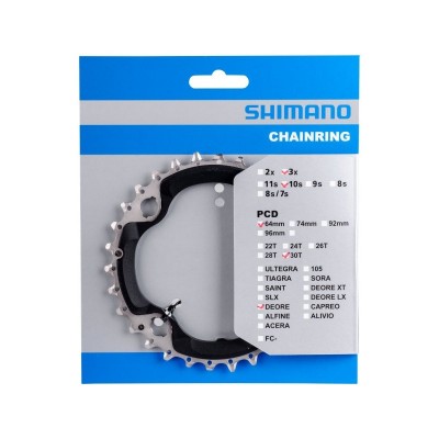Звезда шатунов Shimano FC-M6000-3 DEORE, 30зуб.-AN Звезда шатунов Shimano FC-M6000-3 DEORE, 30зуб.-AN