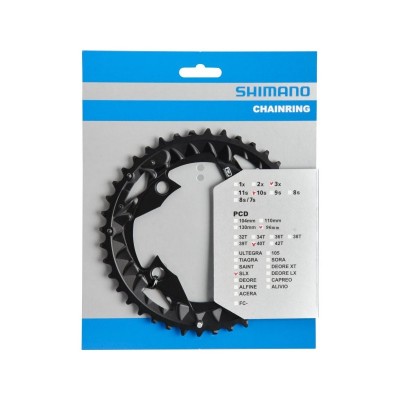 Звезда шатунов Shimano FC-M672 / FC-M622 SLX, 40зуб. 10-скоростей