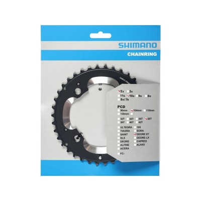 Звезда шатунов Shimano FC-M785 DEORE XT, 38зуб. АМ, 10-скоростей