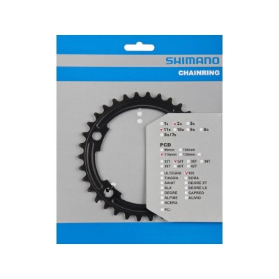 Звезда шатунов Shimano FC-5800 105, 34зуб. для 50-34T черный