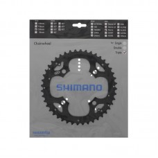Звезда шатунов Shimano FC-M530 DEORE, 44зуб, совместимая с защитой, черный, 9 скоростей.