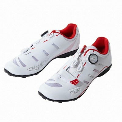 Велосипедные туфли шоссе FLR F-22 (+ носки.) Белый / красный