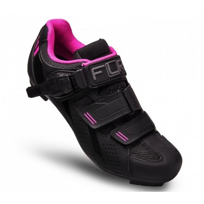 Велосипедные туфли шоссе FLR F-15 черный / розовый